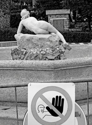 Hands Off  Erice Statue 